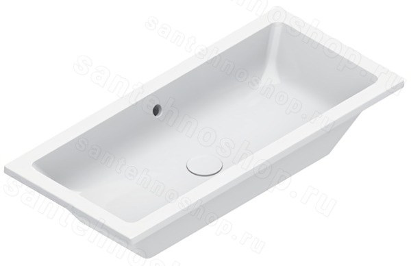 Раковина встраиваемая Catalano Zero 0124810001 80x37, белая 80x37, белая