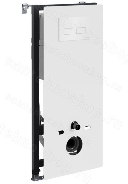 Инсталляция для унитаза WasserKraft Abens 20TLT.010.ME.WH.WH03  с кнопкой
