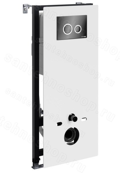 Инсталляция для унитаза WasserKraft Abens 20TLT.010.ME.WH.PB01 с кнопкой