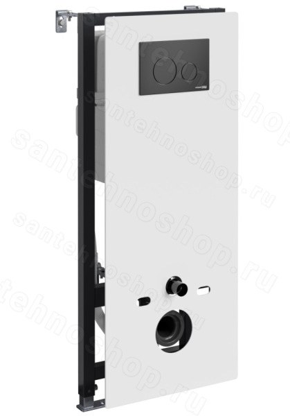 Инсталляция для унитаза WasserKraft Abens 20TLT.010.ME.WH.MB02 с кнопкой