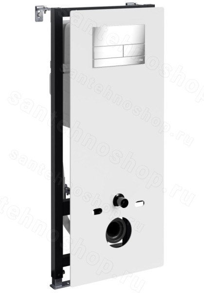 Инсталляция для унитаза WasserKraft Abens 20TLT.010.ME.WH.CH04 с кнопкой