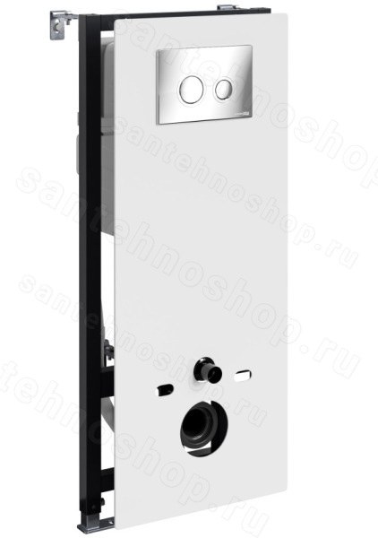 Инсталляция для унитаза WasserKraft Abens 20TLT.010.ME.WH.CH01 с кнопкой