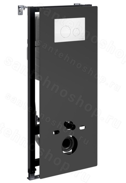 Инсталляция для унитаза WasserKraft Abens 20TLT.010.ME.BL.WH02 с кнопкой