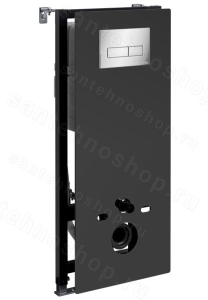 Инсталляция для унитаза WasserKraft Abens 20TLT.010.ME.BL.CH03 с кнопкой