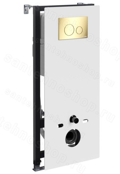 Инсталляция для унитаза WasserKraft Abens 20TLT.010.ME.WH.PG02 с кнопкой