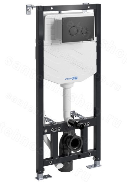 Инсталляция для унитаза WasserKraft Aller 10TLT.010.ME.MB01 с кнопкой
