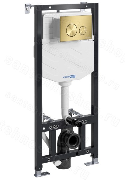 Инсталляция для унитаза WasserKraft Aller 10TLT.010.ME.MG02 с кнопкой