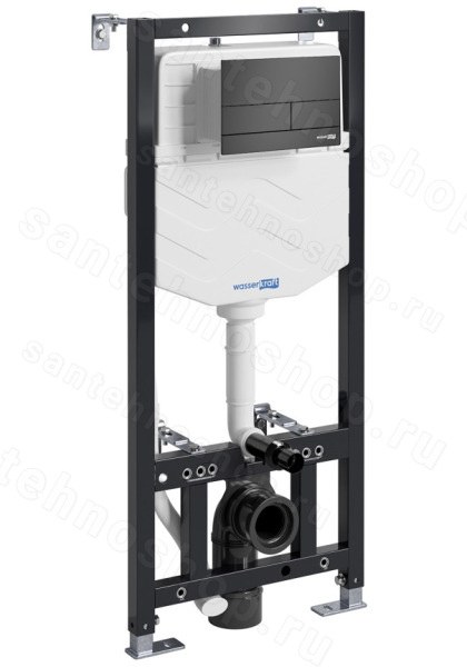 Инсталляция для унитаза WasserKraft Aller 10TLT.010.ME.MB04 с кнопкой 