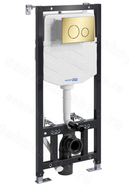 Инсталляция для унитаза WasserKraft Aller 10TLT.010.ME.PG02 с кнопкой