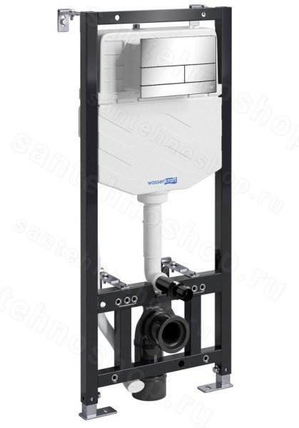 Инсталляция для унитаза WasserKraft Aller 10TLT.010.ME.CH04 с кнопкой