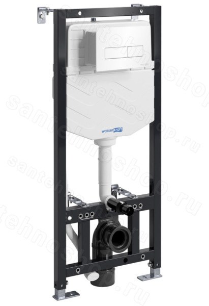 Инсталляция для унитаза WasserKraft Aller 10TLT.010.ME.WH03 с кнопкой 