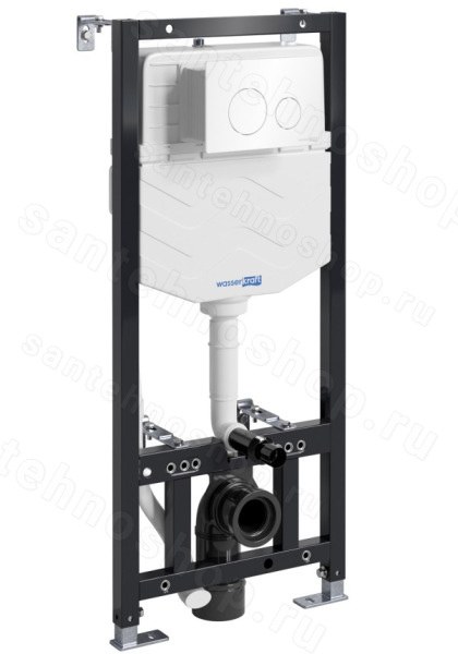 Инсталляция для унитаза WasserKraft Aller 10TLT.010.ME.WH02 с кнопкой 