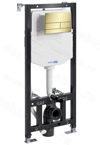 Инсталляция для унитаза WasserKraft Aller 10TLT.010.ME.PG04 с кнопкой