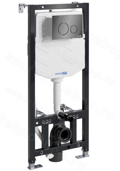 Инсталляция для унитаза WasserKraft Aller 10TLT.010.ME.PB02 с кнопкой 