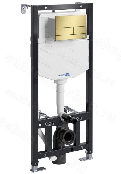 Инсталляция для унитаза WasserKraft Aller 10TLT.010.ME.MG04 с кнопкой