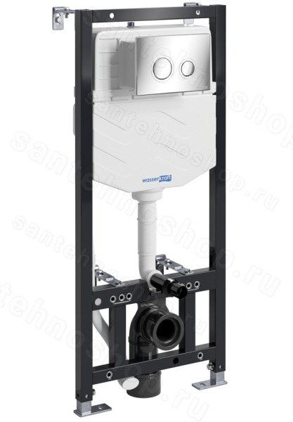 Инсталляция для унитаза WasserKraft Aller 10TLT.010.ME.CH01 с кнопкой