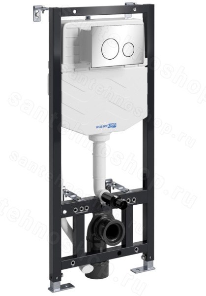 Инсталляция для унитаза WasserKraft Aller 10TLT.010.ME.CH02 с кнопкой