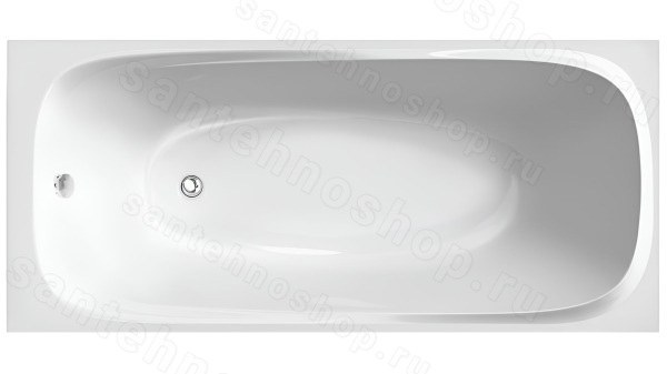 Акриловая ванна C-Bath Saturn 170x75 CBQ012001, прямоугольная