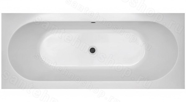 Акриловая ванна C-Bath Cora 180x80 CBQ001002, прямоугольная