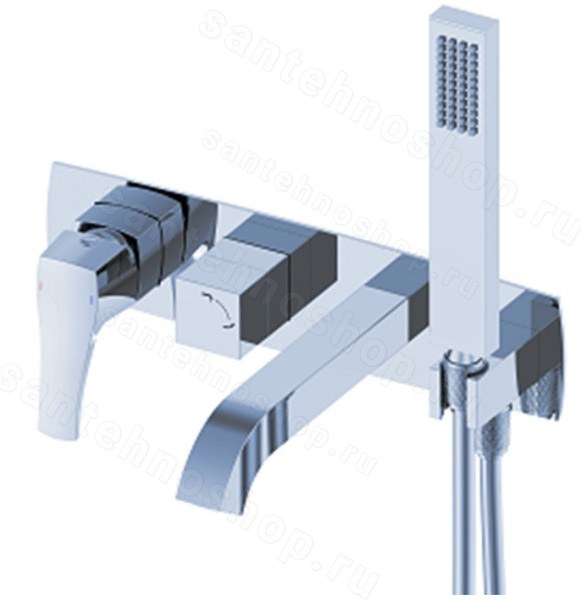 Встраиваемый смеситель для ванны Wonzon&Woghand Flex WW-88889072-CR, хром