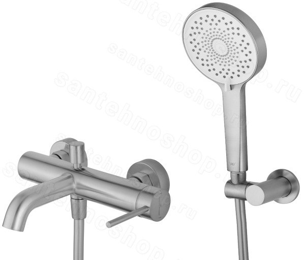 Смеситель для ванны Wonzon&Woghand Stick WW-88639017-BN, брашированный никель