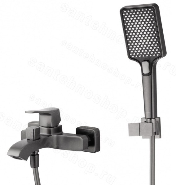 Смеситель для ванны Wonzon&Woghand Flex WW-88037072-BGM, темный графит