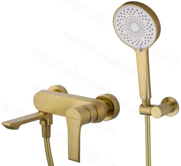 Смеситель для ванны Wonzon&Woghand Brilliant WW-88037079-BG, брашированное золото