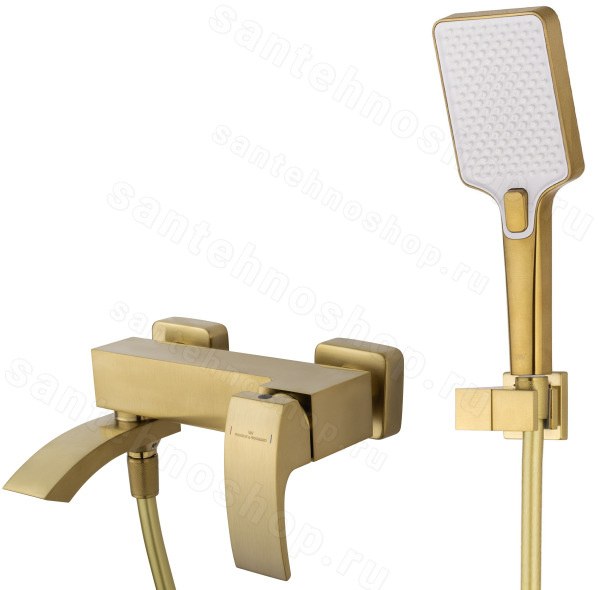 Смеситель для ванны Wonzon&Woghand Fit WW-88639009-BG, брашированное золото