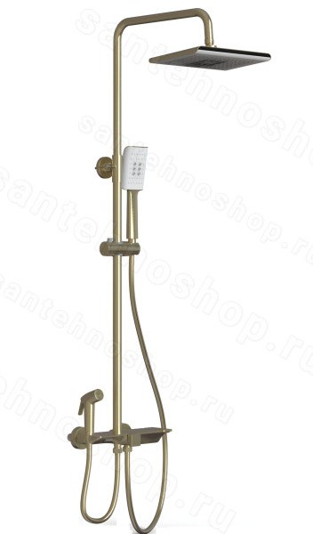Душевая система Wonzon&Woghand WW-B3310-BG, брашированное золото