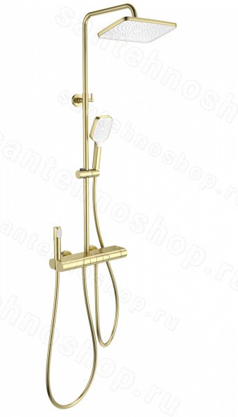 Душевая система Wonzon&Woghand Muse Legato WW-B4129-BG, брашированное золото