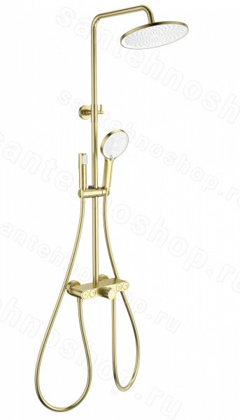 Душевая система Wonzon&amp;Woghand Muse Selesta WW-B4113-BG, брашированное золото