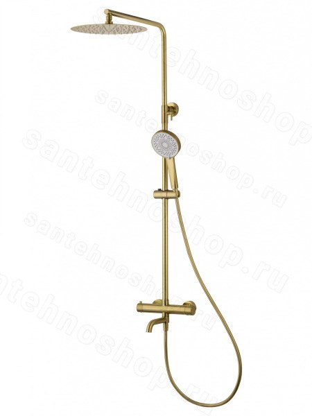 Душевая система Wonzon&Woghand Stick WW-88739903-BG, брашированное золото