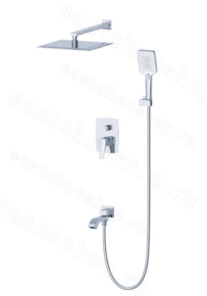 Встраиваемая душевая система Wonzon&amp;Woghand Flex WW-88939072-CR