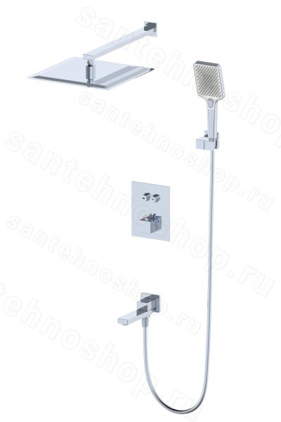 Встраиваемая душевая система Wonzon&Woghand WW-88929003-CR хром