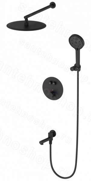 Встраиваемая душевая система Wonzon&Woghand Stick WW-88929010-MB