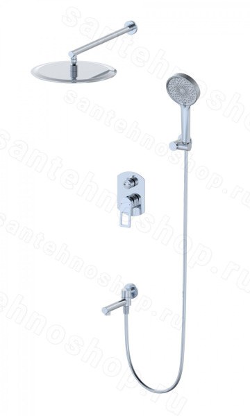 Встраиваемая душевая система Wonzon&Woghand Frame WW-88939010-CR