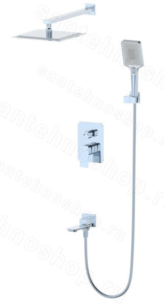 Встраиваемая душевая система Wonzon&Woghand Diamond WW-88939011-CR