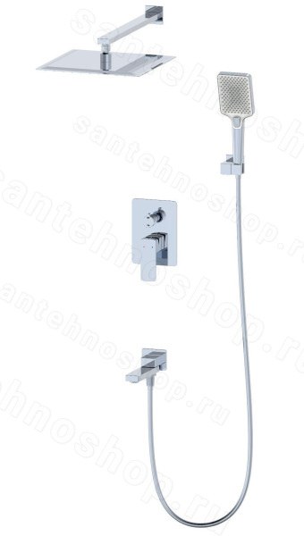 Встраиваемая душевая система Wonzon&Woghand Edge WW-88939003-CR