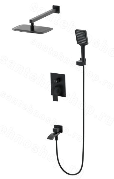 Встраиваемая душевая система Wonzon&Woghand Fit WW-88939009A-MB