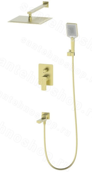 Встраиваемая душевая система Wonzon&Woghand Edge WW-88939003-BG
