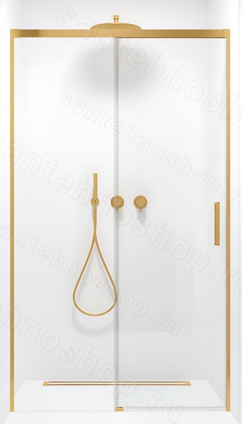Душевая дверь Radaway Idea DWJ Gold 150 L, профиль золото, профиль золото