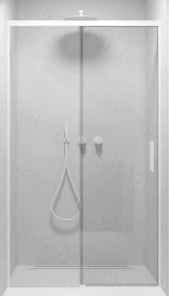 Душевая дверь Radaway Idea DWJ White 110 L, профиль белый, профиль белый
