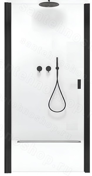 Душевая дверь Radaway Nes Black DWJ I 100 L, профиль черный, профиль черный