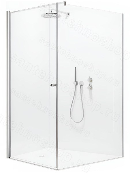 Душевой уголок Radaway Eos KDJ 80x100 L, профиль хром, профиль хром