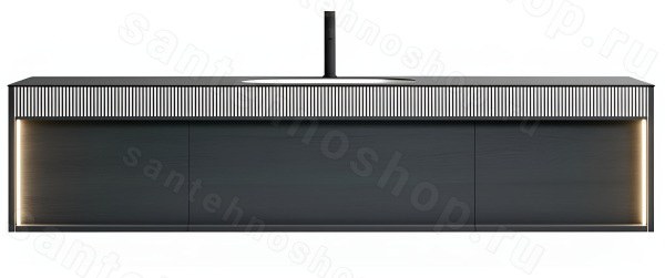 Тумба с раковиной Black&White Universe U950.1600 подвесная