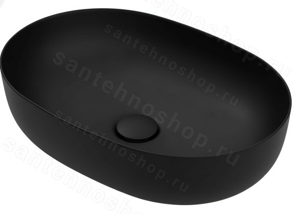 Накладная раковина Kerasan Nolita 534331 60x40, черная матовая 60x40, черная матовая