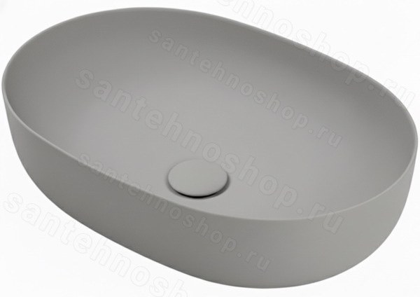 Накладная раковина Kerasan Nolita 534359 60x40, Grigio matt 60x40, Grigio matt