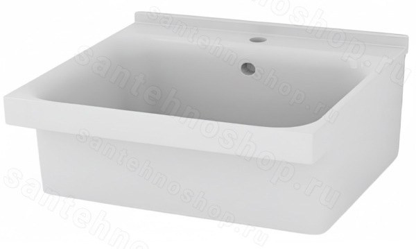 Раковина для постирочной Kerasan Aquadom 029301*1 75x50, белая, белая