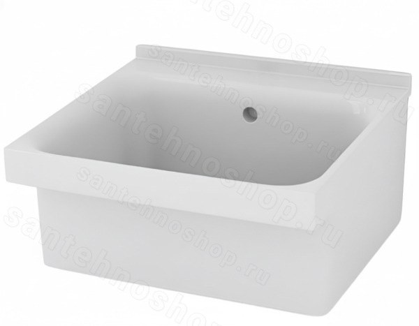 Раковина для постирочной Kerasan Aquadom 029401*0 60x60, белая, белая