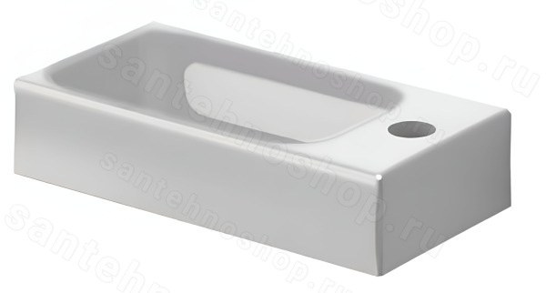 Раковина Kerasan Cento 353701R*1 45x25, белая 45x25, белая
